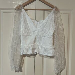 Boutique white top